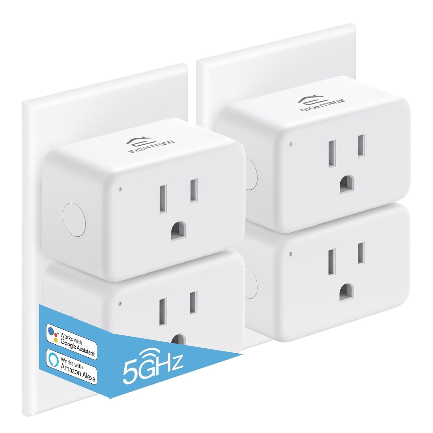 Mini Smart Plug 5GHz & 2.4GHz Wi-Fi, Compatible with Alexa & Google ...