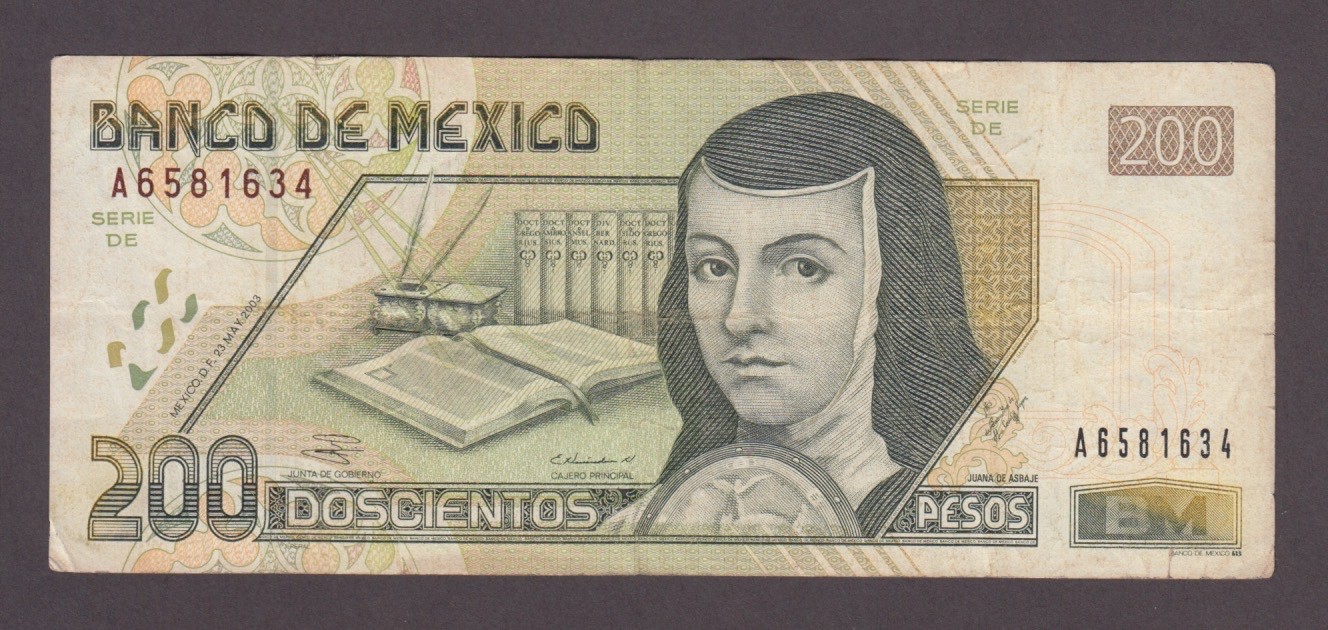 MEXICO P.119c-1634  200 PESOS23.5 2003 SERIE DE CIRCULATED WE COMBINE 2508