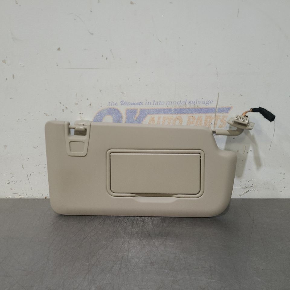 20 2020 FORD RANGER LARIAT SUN VISOR BEIGE ILLUMINATED RIGHT PASSENGER