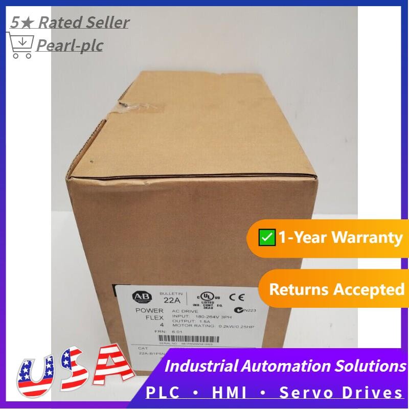 FACTORY SEALED! NEW AB 0.2KW / 0.25HP AC DRIVE 22A-B1P5N104 NEW US Free Tax