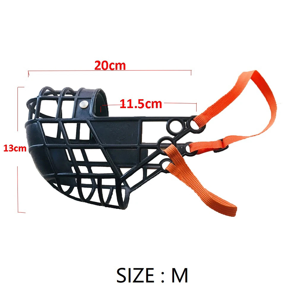 Adjustable Dog Muzzle Plastic Mask Anti-Barking Bite Mouth Cover Greyhound Gree