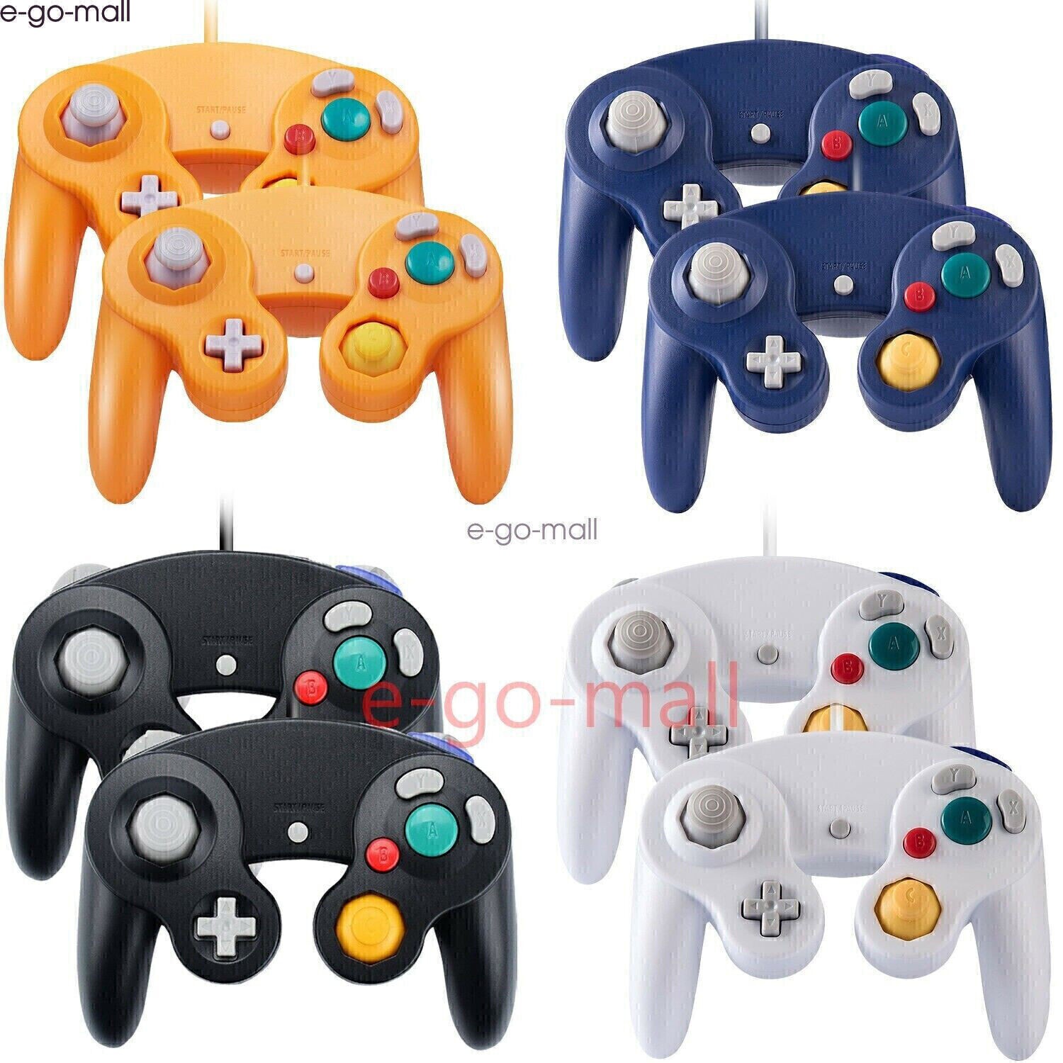 2Pack Wired Gamecube NGC Controller Gamepad for Nintendo GameCube GC Console