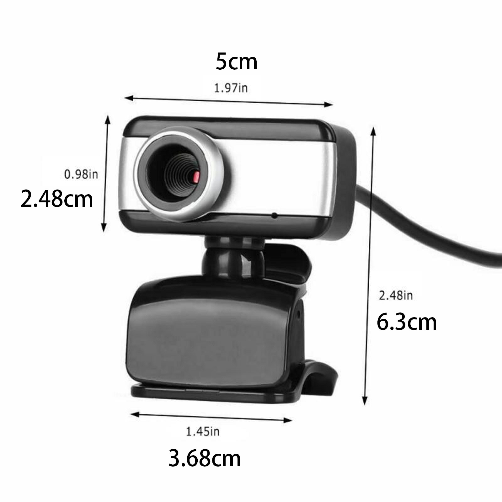 480P Webcam USB 2.0 Web Camera Built-in Microphone for Windows PC