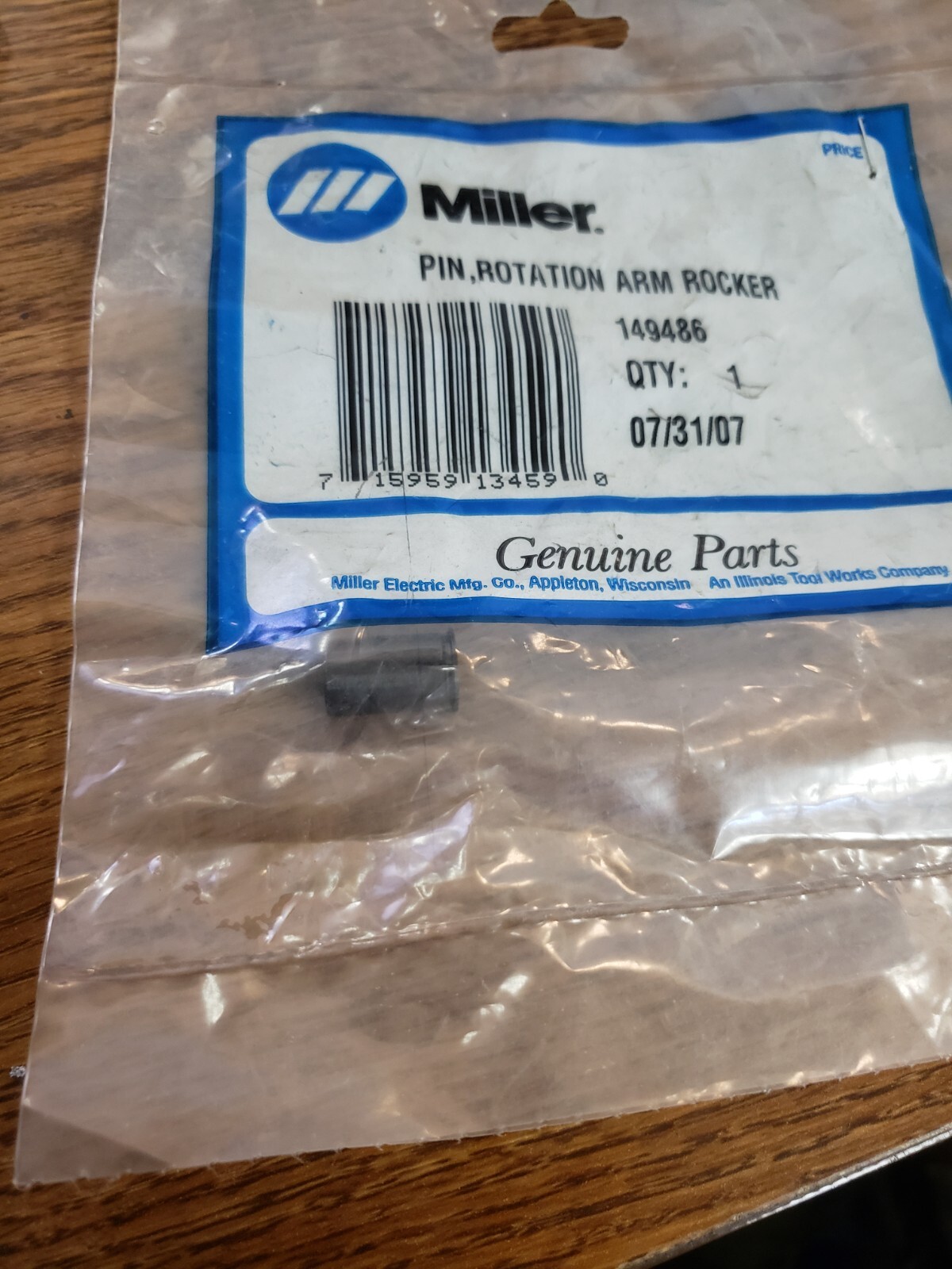 MILLER 149486 PIN, Rotation Arm Rocker  - new