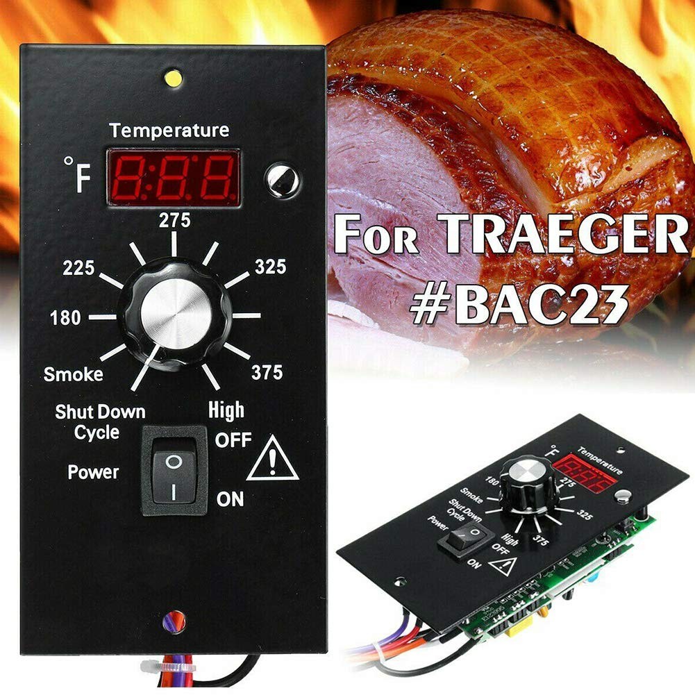 WOOPOWER Digital Thermostat Controller Board, Pellet Black