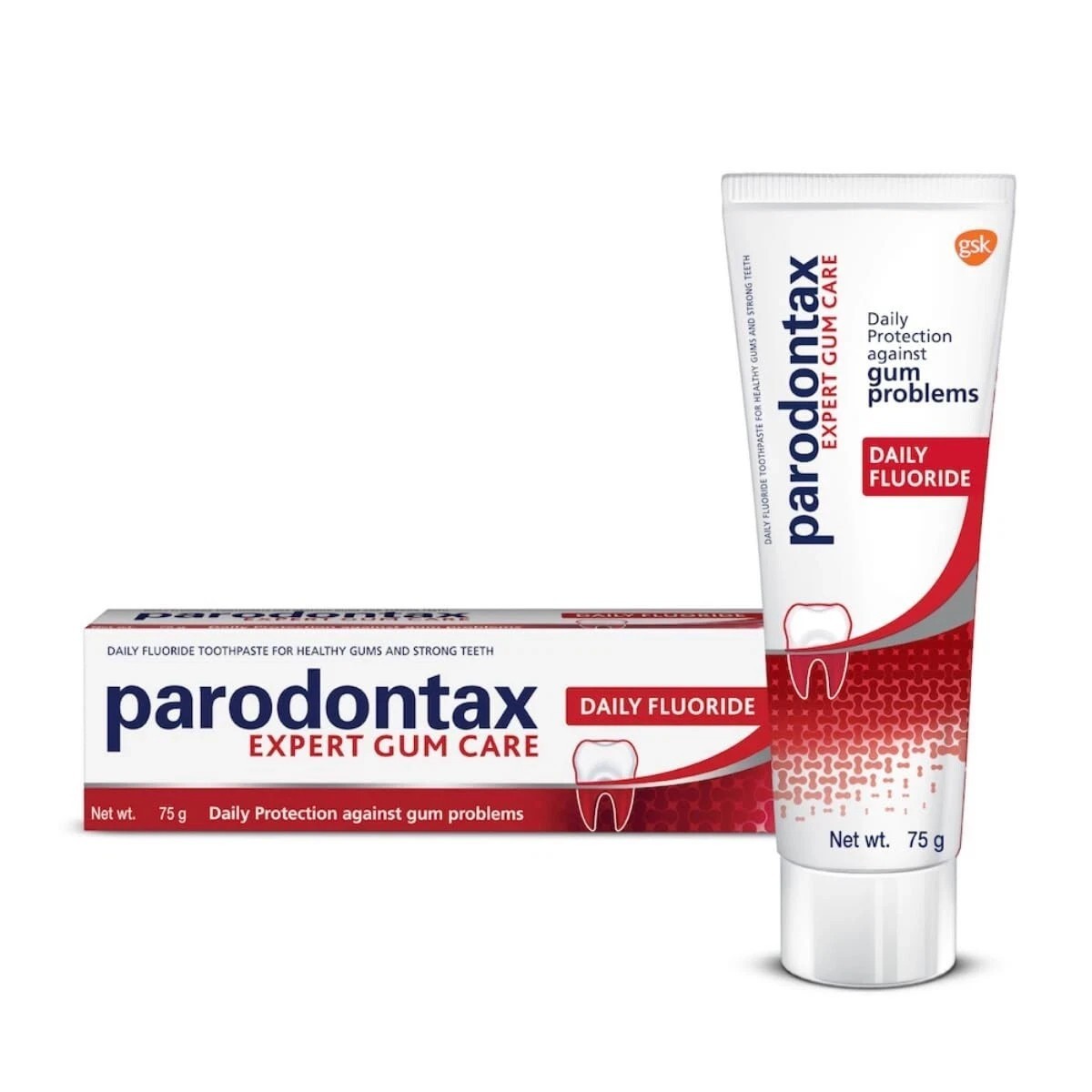 Parodontax Daily Fluoride Toothpaste Protection Against Bleeding Gums 75G p880