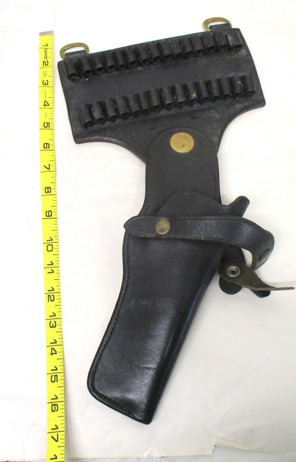 Vintage Smith & Wesson Double Row Holster Black Leather