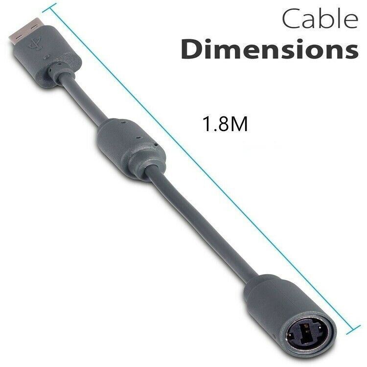 USB Breakaway Dongle Cable Cord Adapter For Xbox 360 PC Wired Controller USA