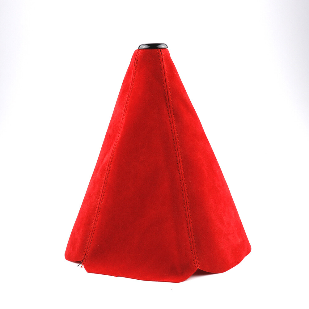 Red Racing Universal Suede leather Gear Gaiter Shifter Boot Shift Knob Cover