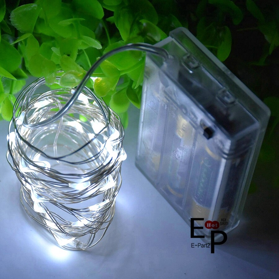 50-100 LEDs Battery Operated Mini LED Copper Wire String Fairy Lights W/ Remote