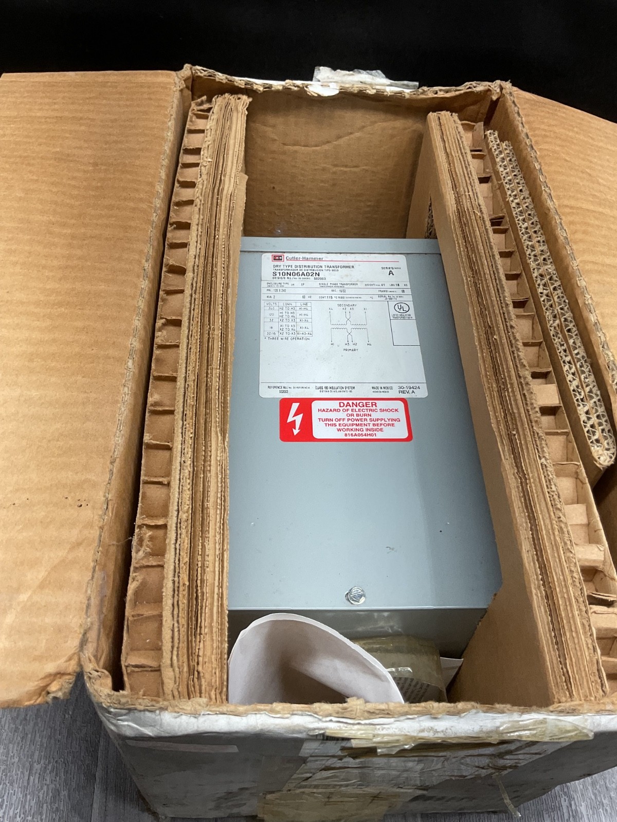 CUTLER HAMMER S10N04A51N SER.A Dry Type Distribution Transformer #4016C147PR4SI