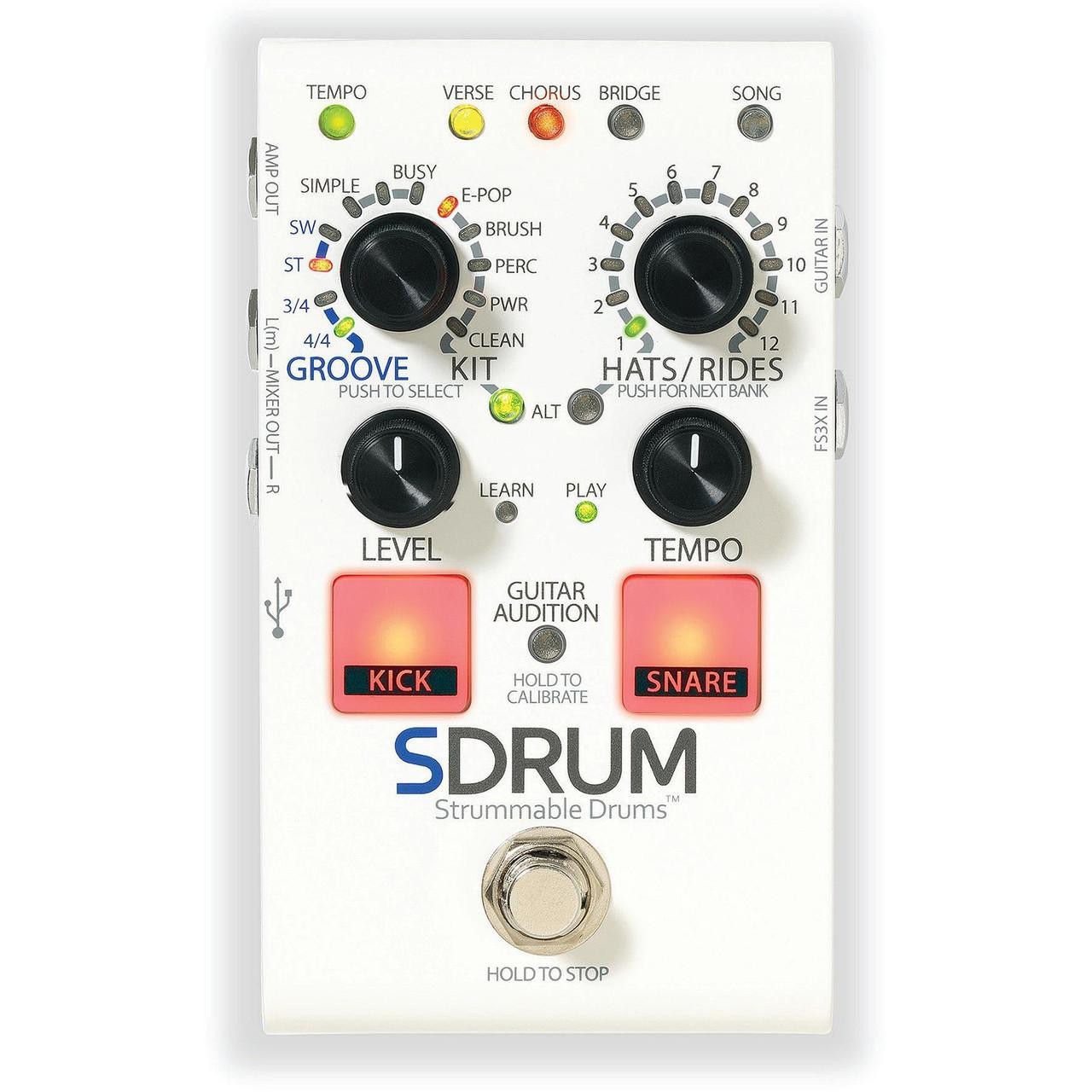 DigiTech SDRUM Strummable Drums Guitar Effects Pedal