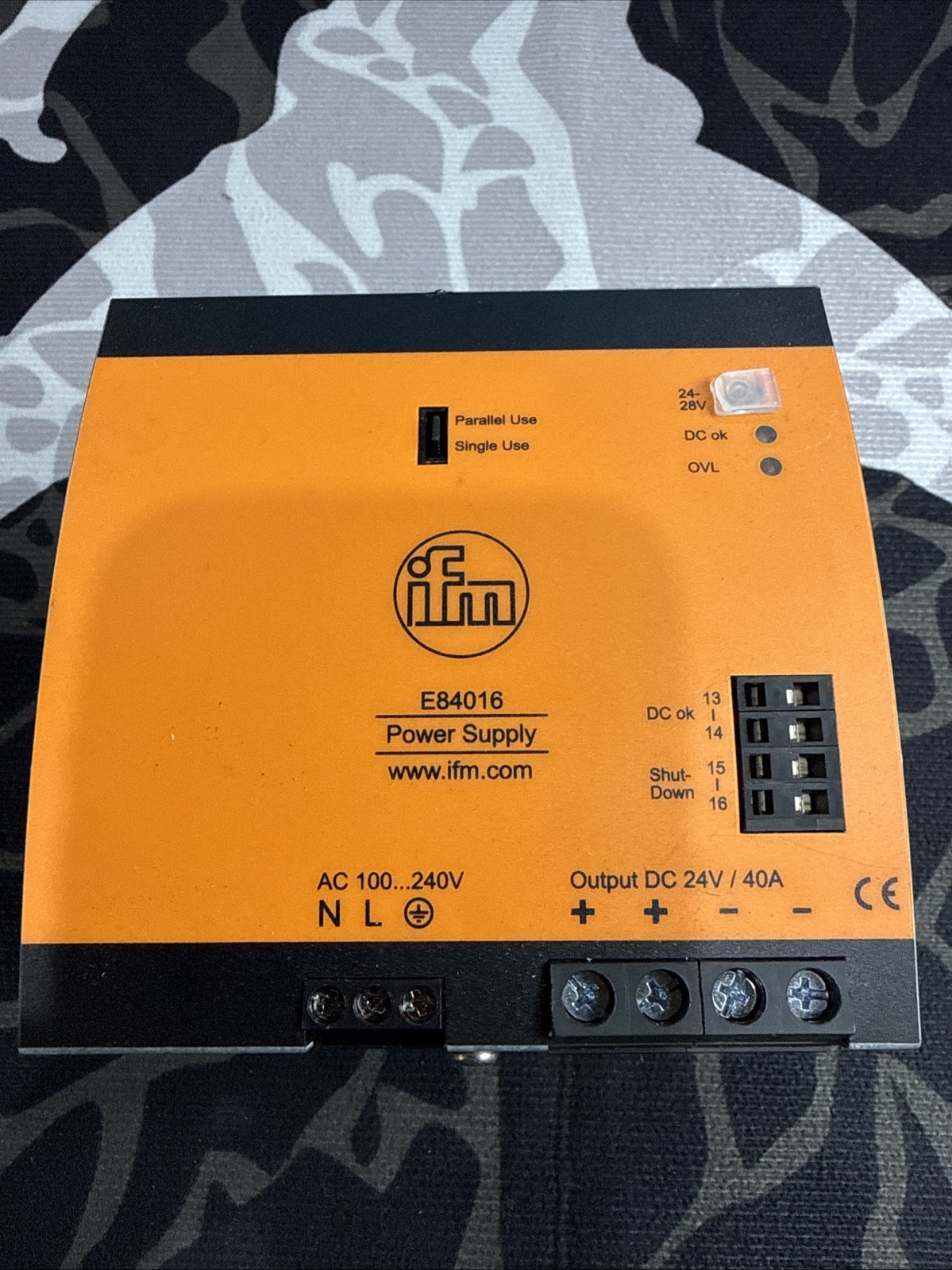 IFM Electronic Power Supply Part No. E84016