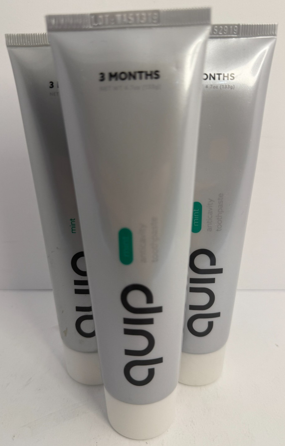 Lot of 3 Quip Anticavity Fluoride Toothpaste • New - Mint • 4.7 Oz (exp 2021)