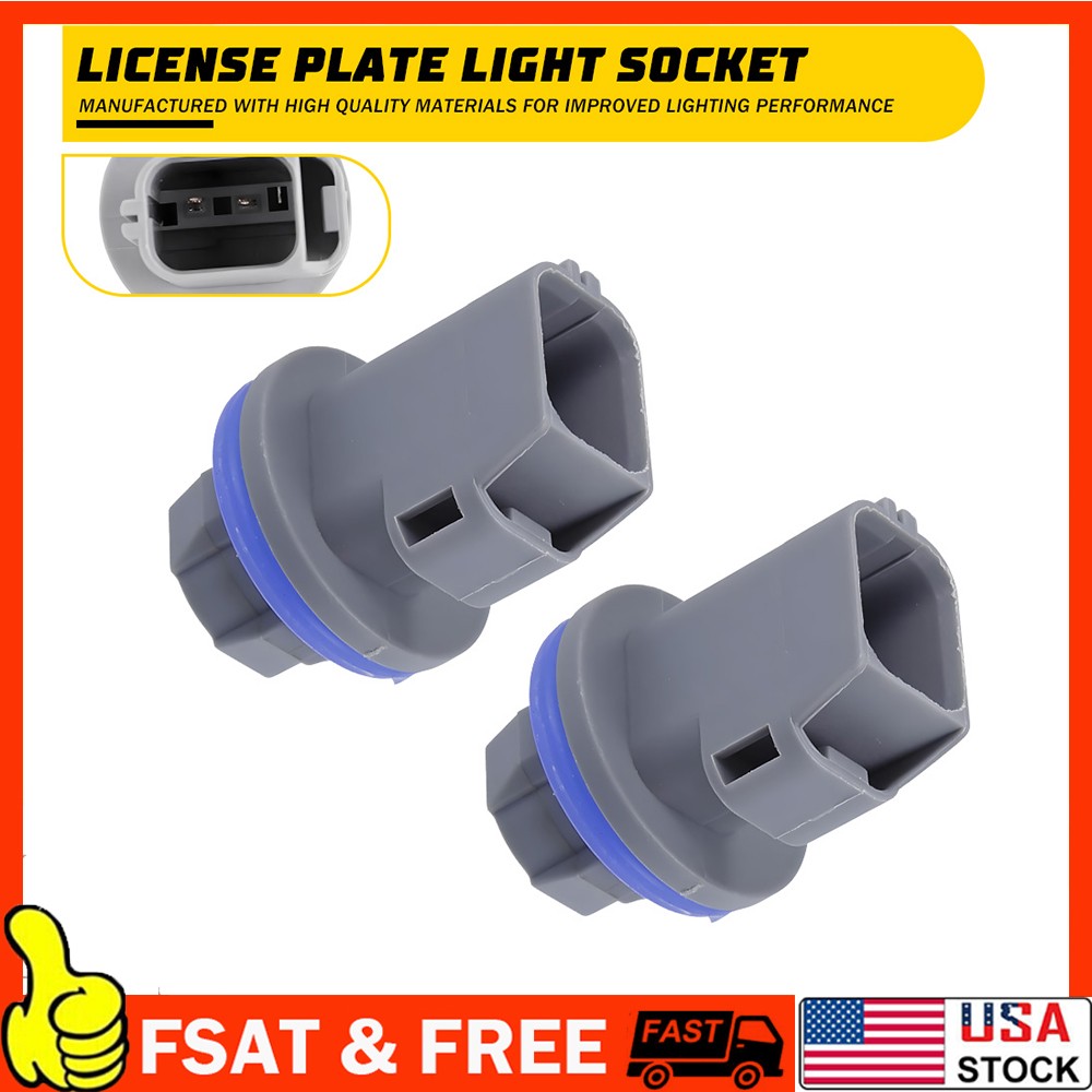 License Plate Tail Light Light Brake Socket for Ford F-150 2004-2021 Set of 2