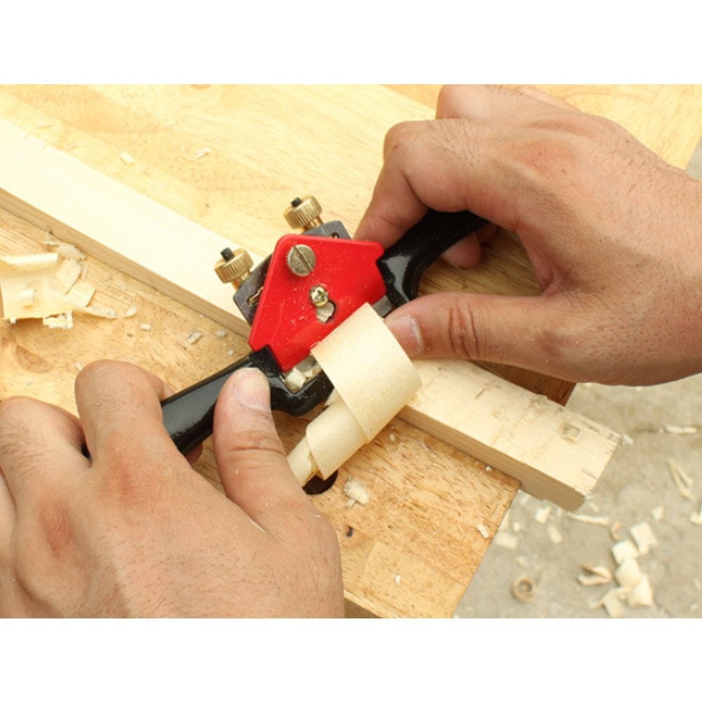 10'' Adjustable SpokeShave with Flat Base, Metal Blade Hand Tool Perfect for ...