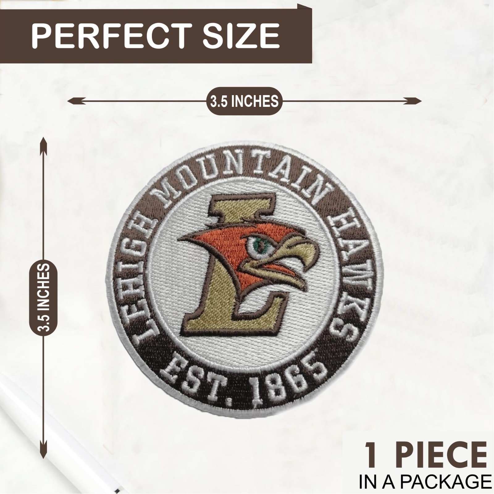 Lehigh Mountain Hawks NCAA Team Logo Iron On Patch-Sew Patch-Embroidered Patch