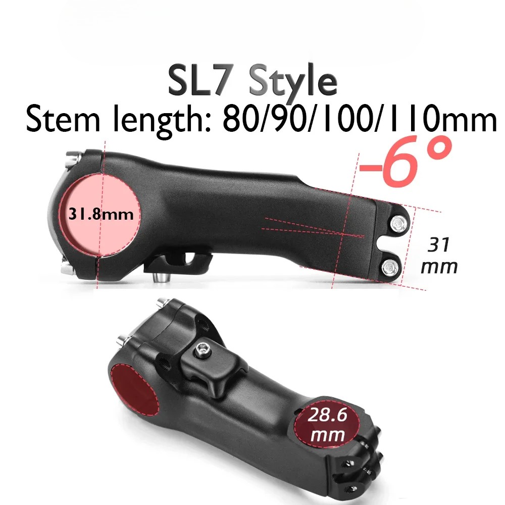 Carbon Road Bike Stem 80-110mm Bicycle Computer Stand SL7 Gasket And Cover