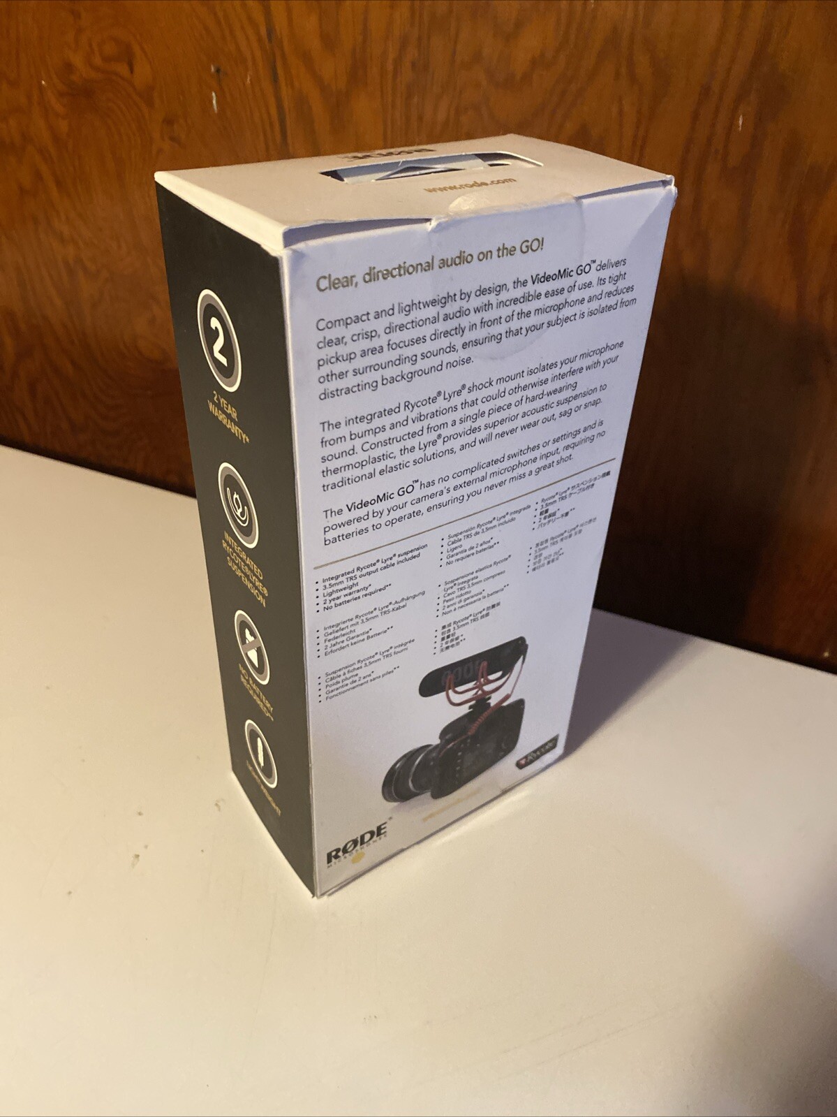 Rode VideoMic GO Lightweight On Camera Microphone for Vlog YouTube Video Record