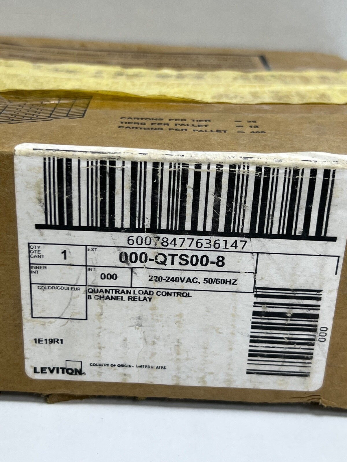 LEVITON QTS00-008 LIGHTING CONTROL MODULE