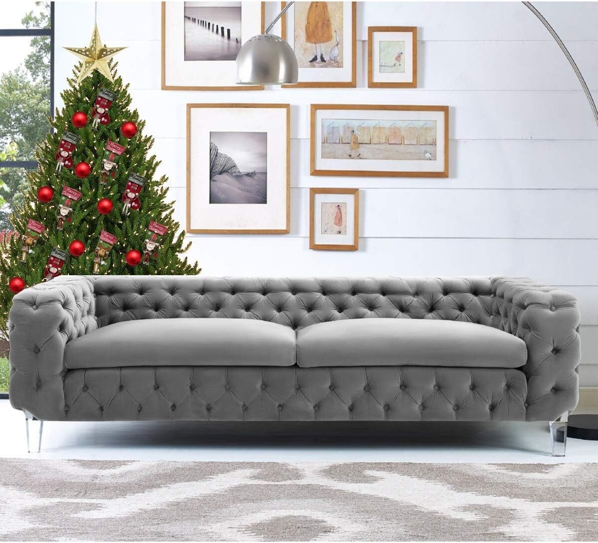 Sofa Legs Clear Furniture Legs Arcrylic 6 inch Bench Legs Modern Cabinet Cupb...