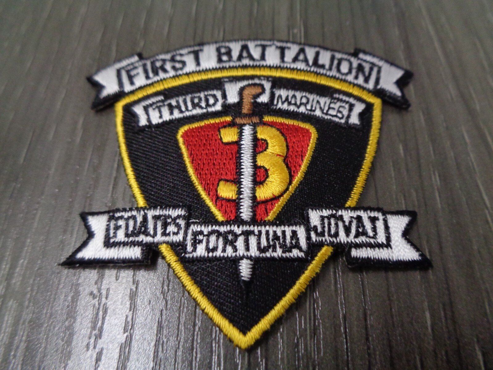 US MARINE CORPS FIRST BATTALION THIRD MARINE REGIMENT PATCH (MC3)