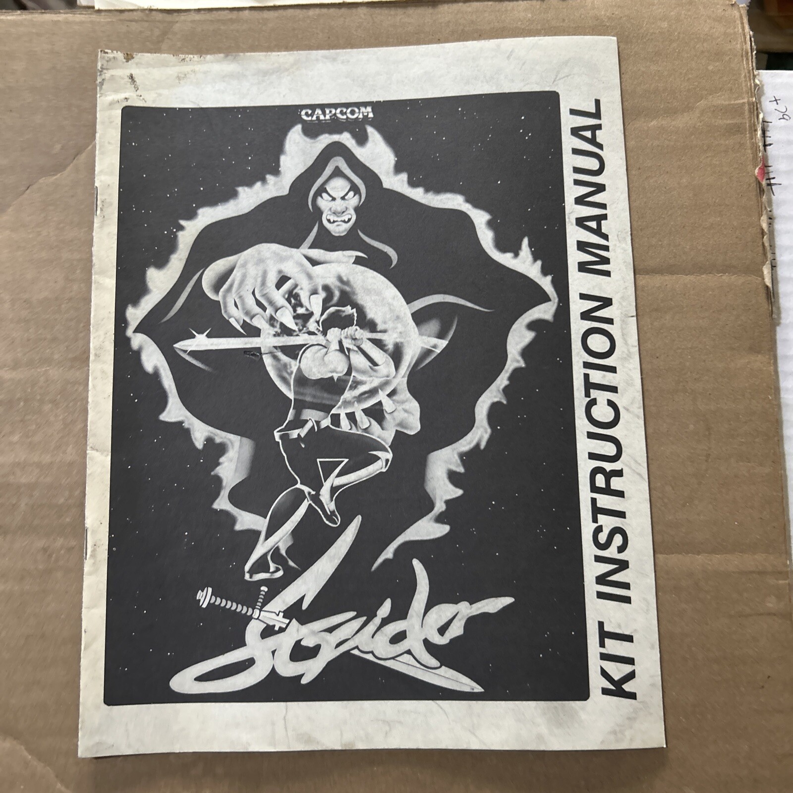 original Factory Strider Capcom arcade video game owners manual