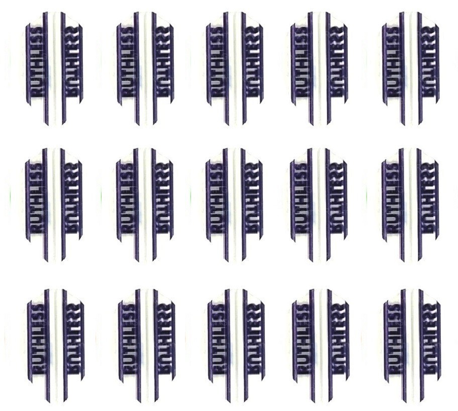 5 New Sets Ruthless Pear Dart Flights - Ships w/ Tracking -  Clear