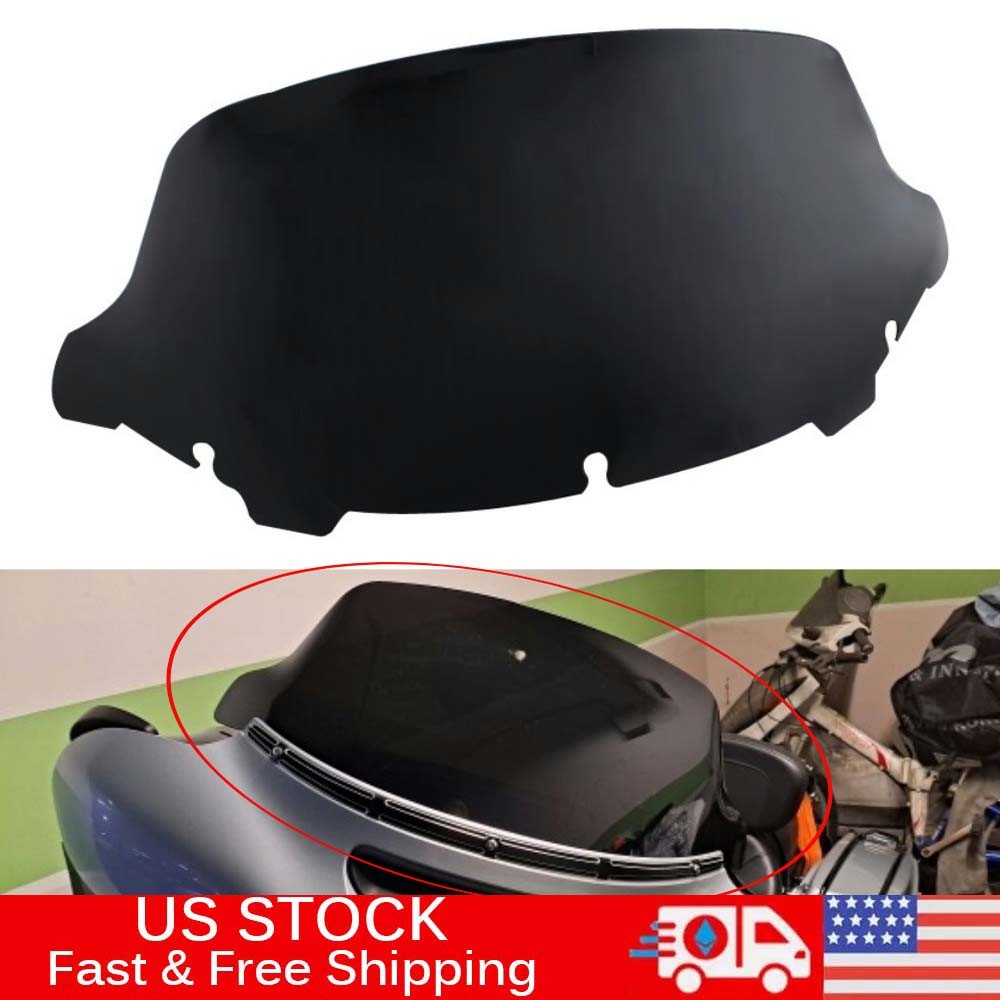 Black 10.5" Windscreen Windshield for Harley Electra Glide FLHTCU/I 2014-2019
