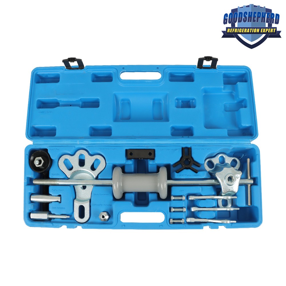 17Pcs Slide Hammer Dent Puller Tool Kit Wrench Adapter Axle Bearing Hub Auto Set