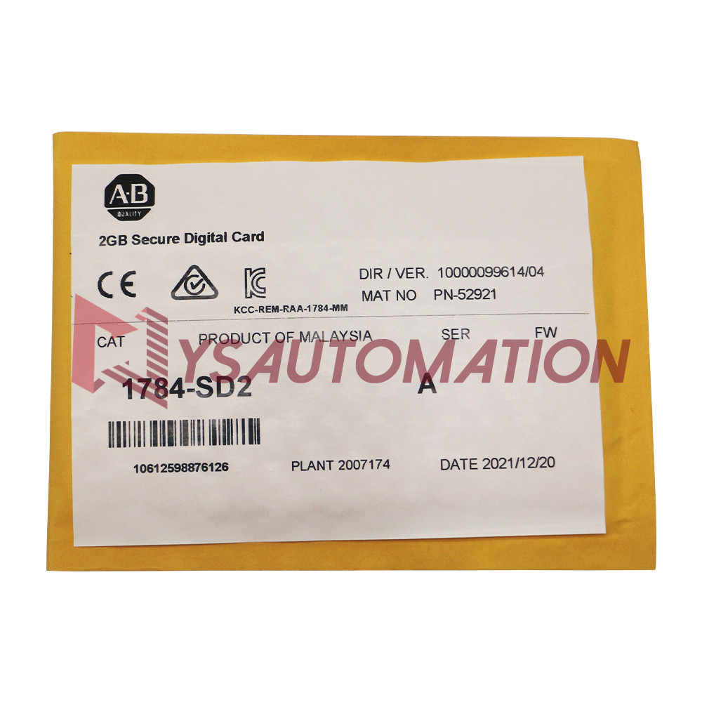 Branded YG Allen-Bradley 1784-SD2 2GB Digital Memory Card ControlLogix 1784SD2