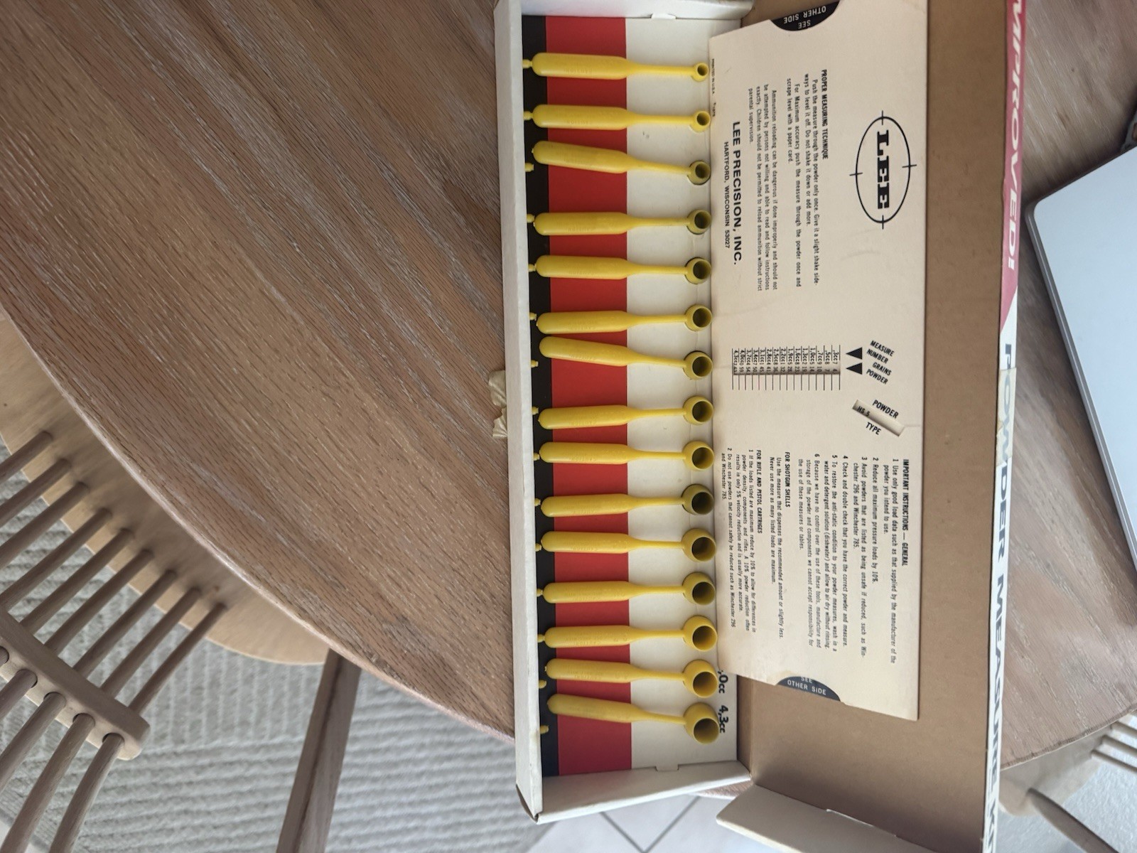 Vintage Lee Powder Measure Kit 15