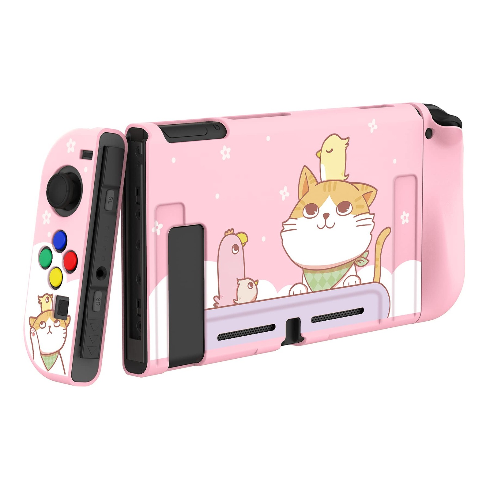 Playvital Kitten & Chicken Protective Case for Nintendo Switch