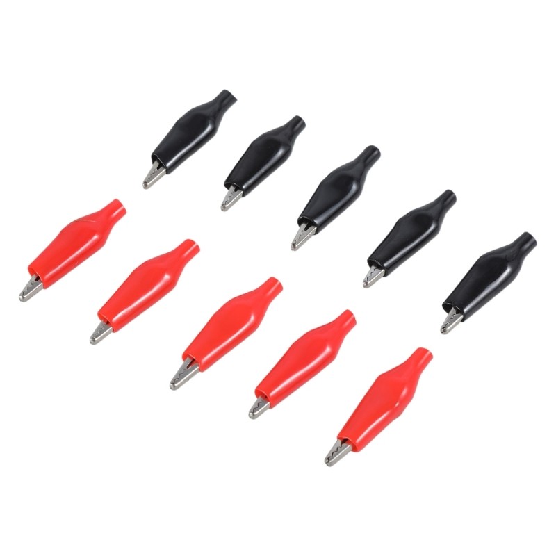 Hot 10x 28mm Alligator Leads for Crocodile Test Clip Fr Electrical Jumper Wire C