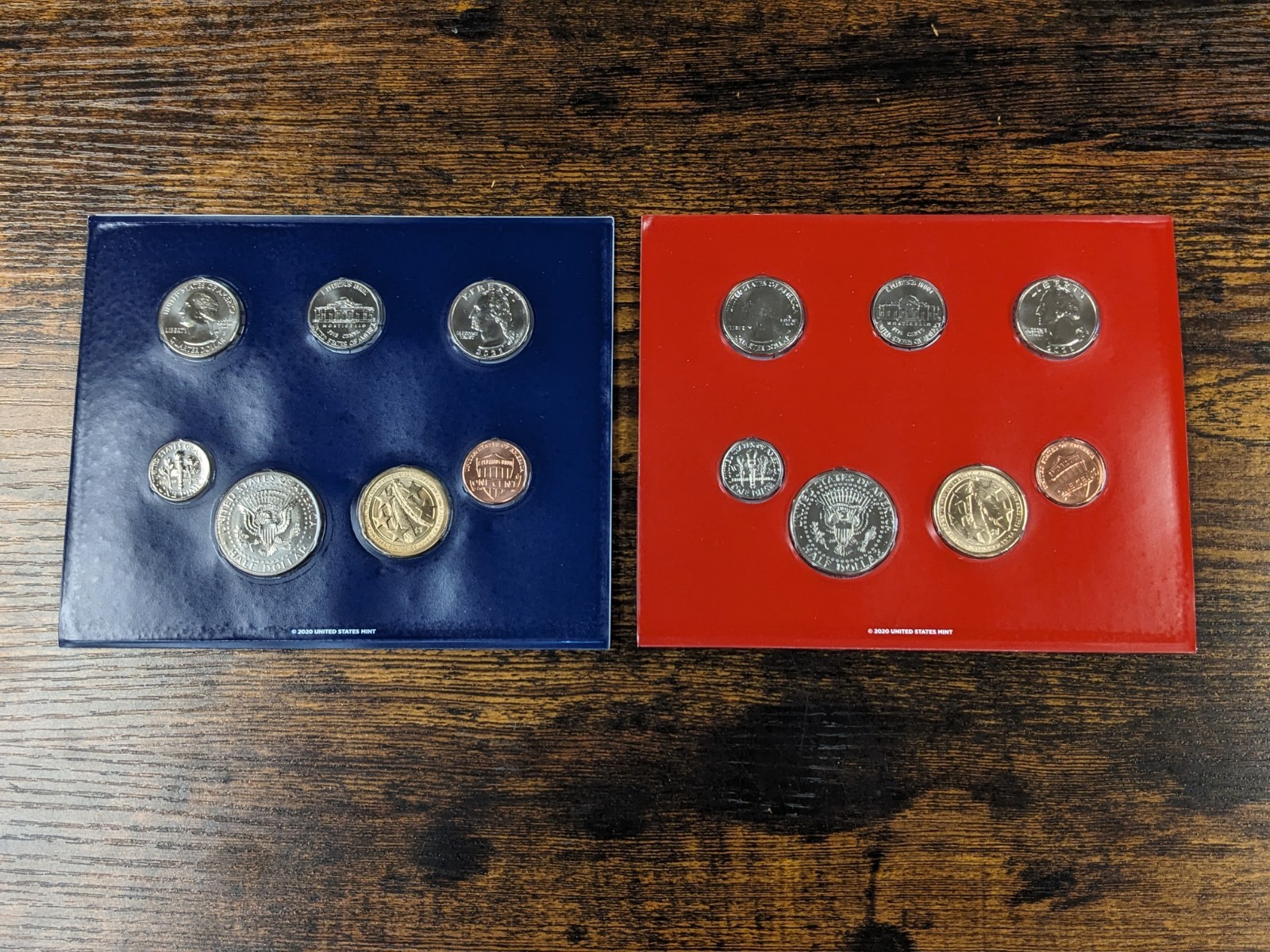 2021 US Mint Issued P&D Set.