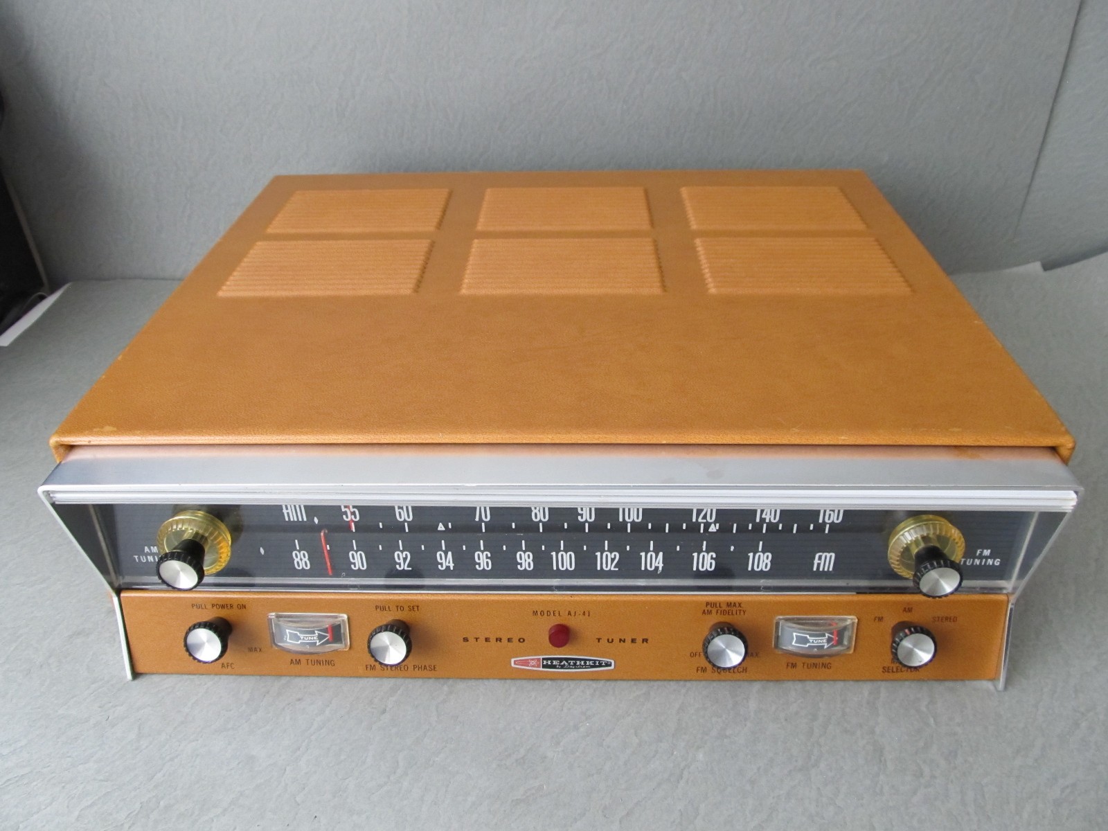 Vintage Heathkit AJ-41 Tube AM FM Stereo Tuner  ***Pls Read