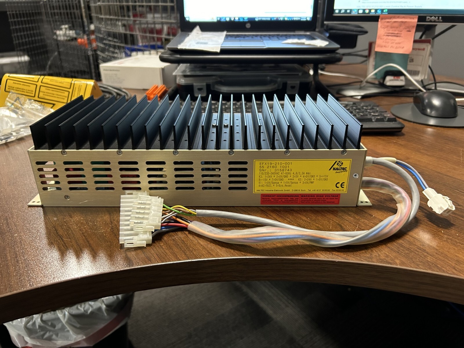 Haltec EFX19-210-001 Laser Control Rack Power Supply