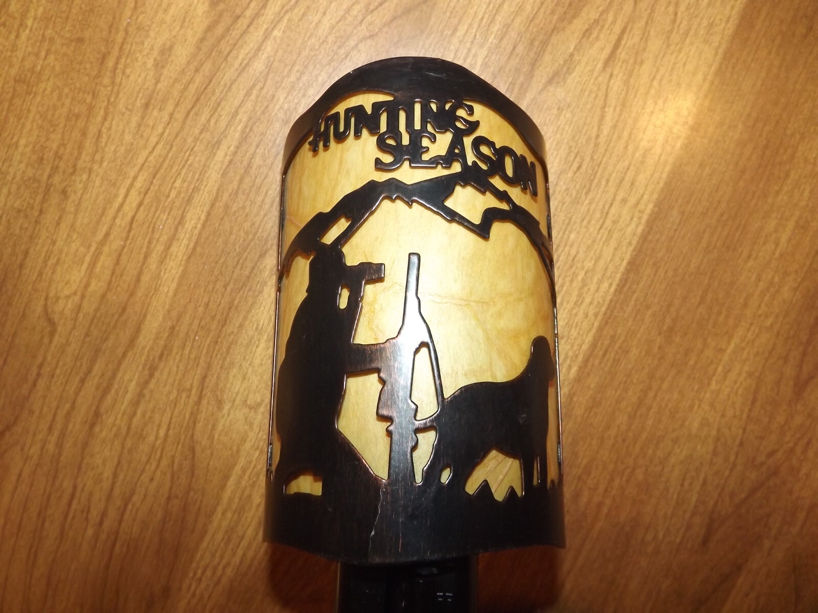 Hunter w/ Dog Night Light Vintage, Hunting Season Night Light, Hunting Camp Nigh