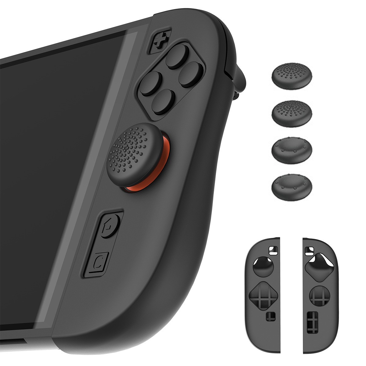 Protective Cover for Switch2 Game Controller with Silicone Thumbstick Caps