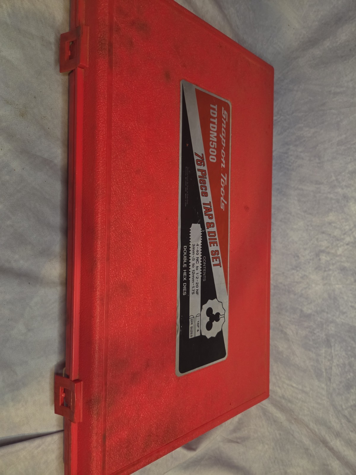 Nice Snap On TDTDM500A 76 Piece Tap & Die Set (Missing One Die )