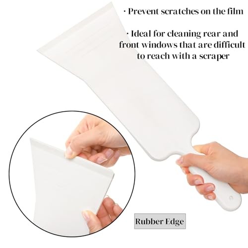 3 Pieces Window Tint Tools, Long Handle Auto Bulldozer Squeegee Scrubber