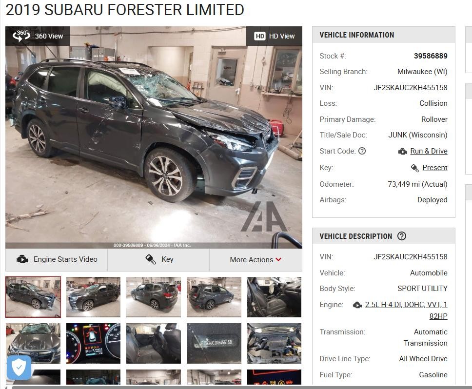 Used Anti-Theft Control Module fits: 2019 Subaru Forester Theft-Locking keyless