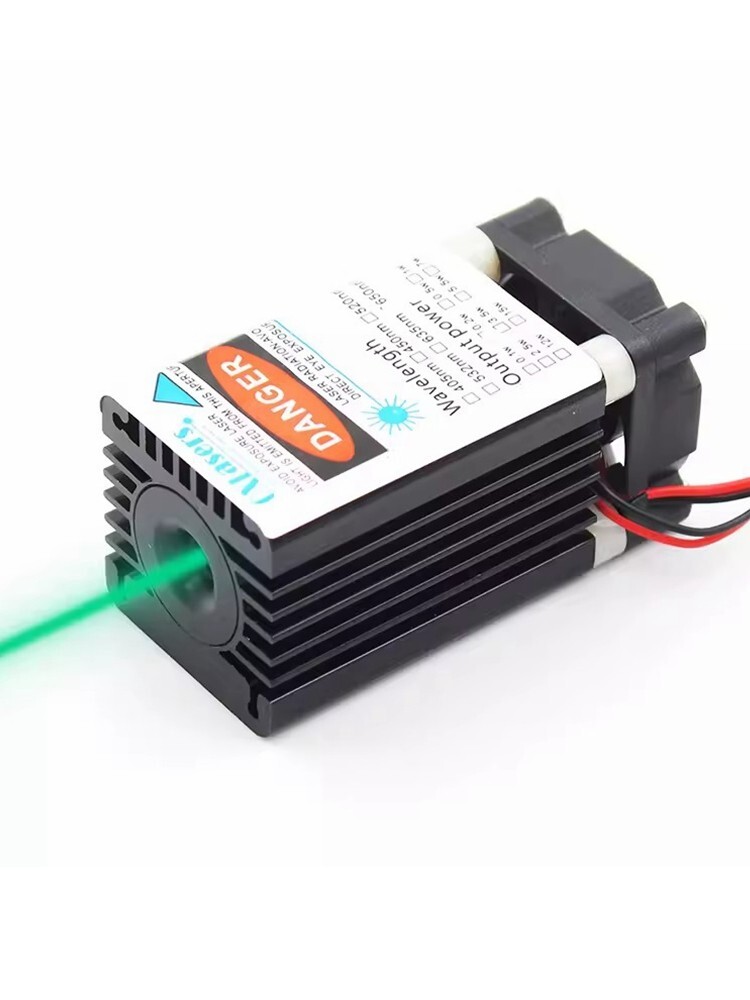 505nm 100mw Green Laser Module Laser Head Supports PWM ower Modulation DC12V
