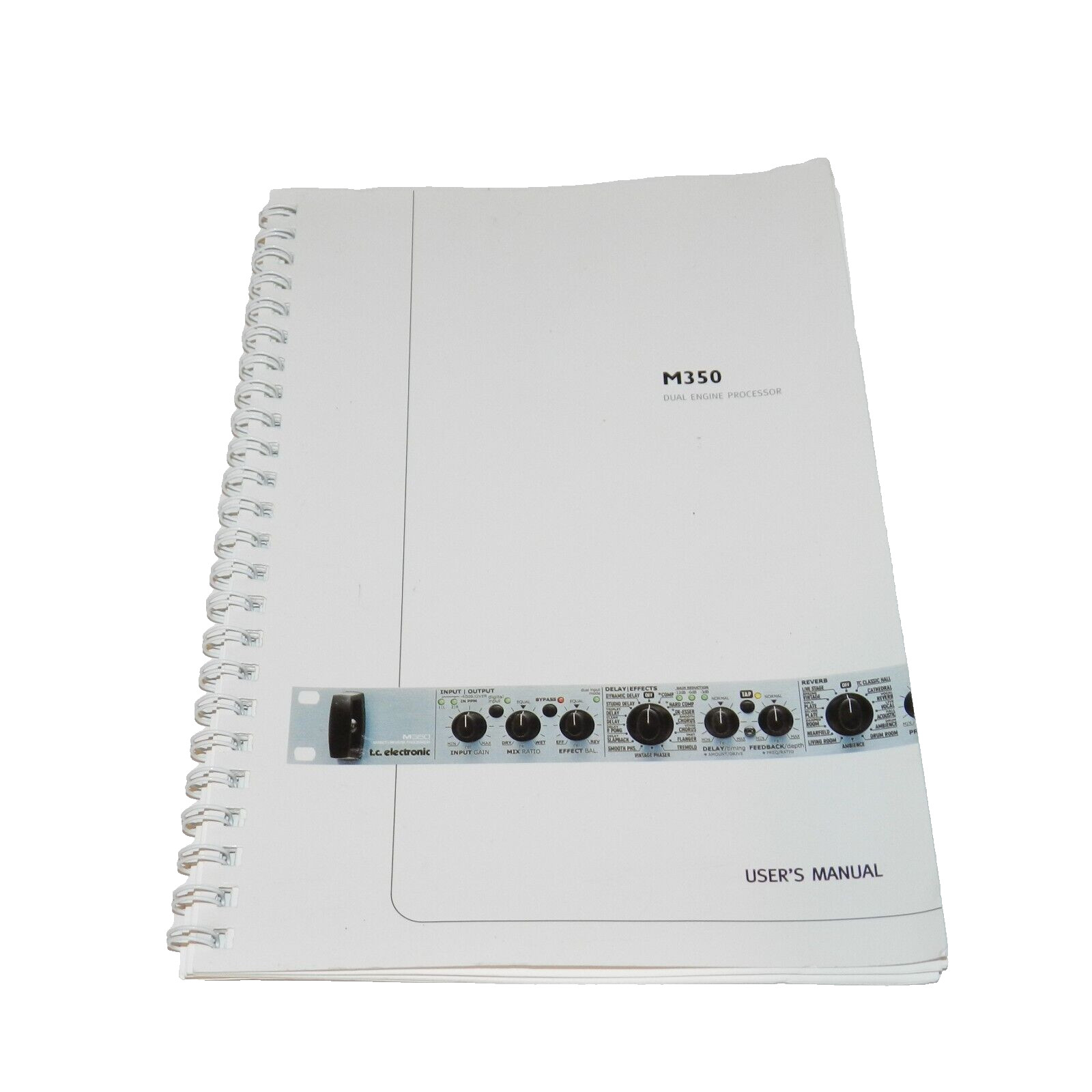 Manual Electronic M350 Vocal Reverb Effect Dual Engine Digital Effect Processor