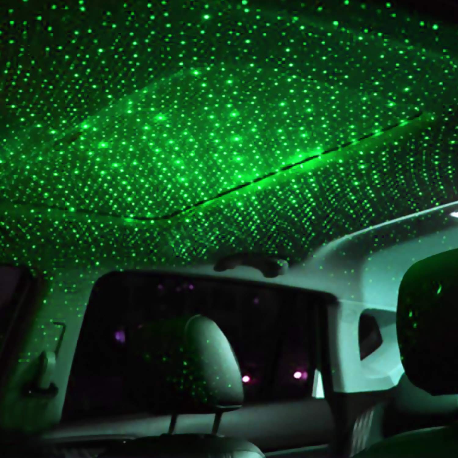 ROLEES Star Projector Night Light Adjustable Romantic Galaxy Mini, Green