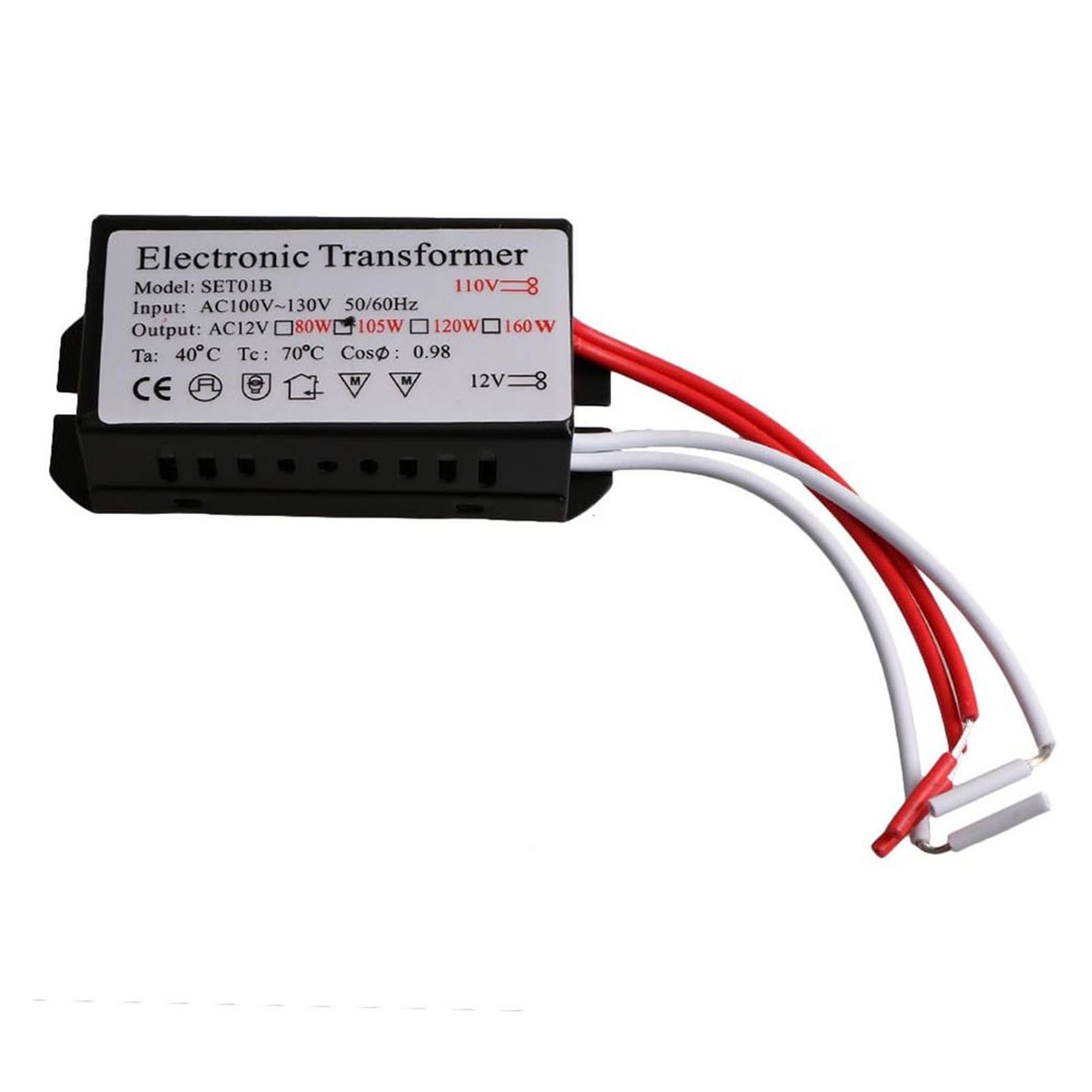 Out Put Transformer Out Put 120V Works With Halogen And Compatible LED Bulbs
