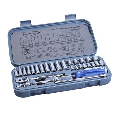 Blue point 29pcs 1/4Dr. Socket Set 6 Point BLPATSM1429