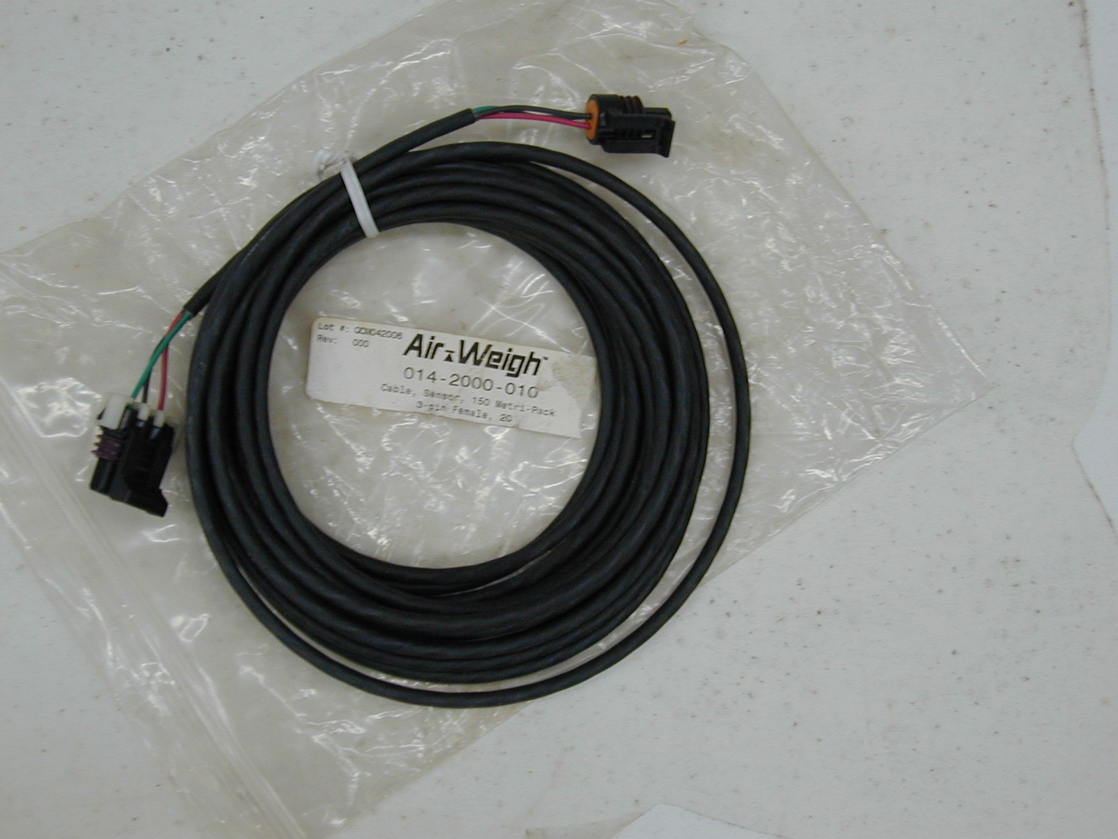 Air Weigh CABLE SENSOR 150 METRI 3 PIN FEMALE 20ft Wiring Harness 014-2000-010