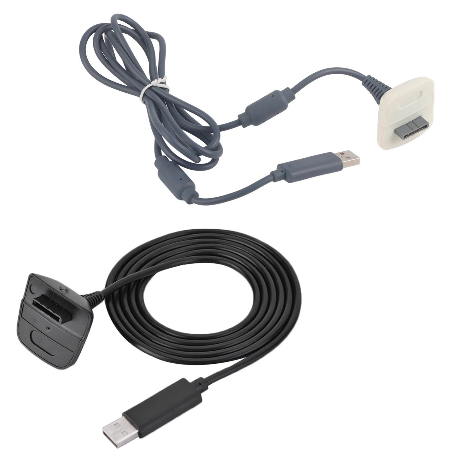 For Xbox 360 Black Wireless Controller USB Charging Cable Replacement Charger
