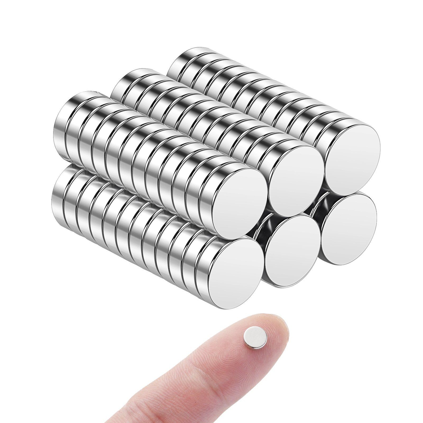 Small Disc Magnets 100Pcs 0.24in x 0.08in Rare Earth Permanent